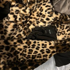 cheetah zip coat